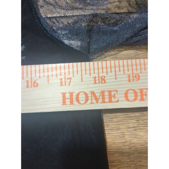 Zara Dress SM Witchy Sheer Sleeves, SweetHeart Neckline Black Velvet Lace - Picture 11 of 13